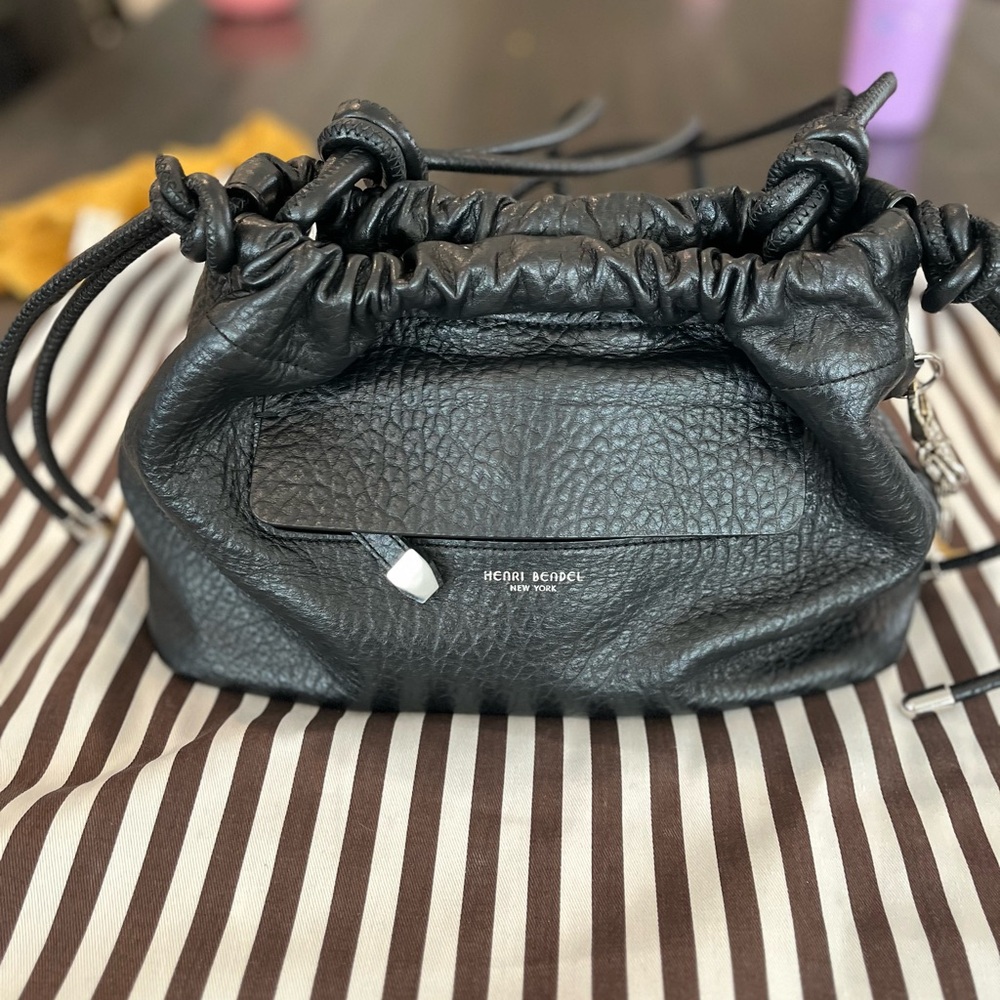 Henri Bendel Black Textured Mini Bag
